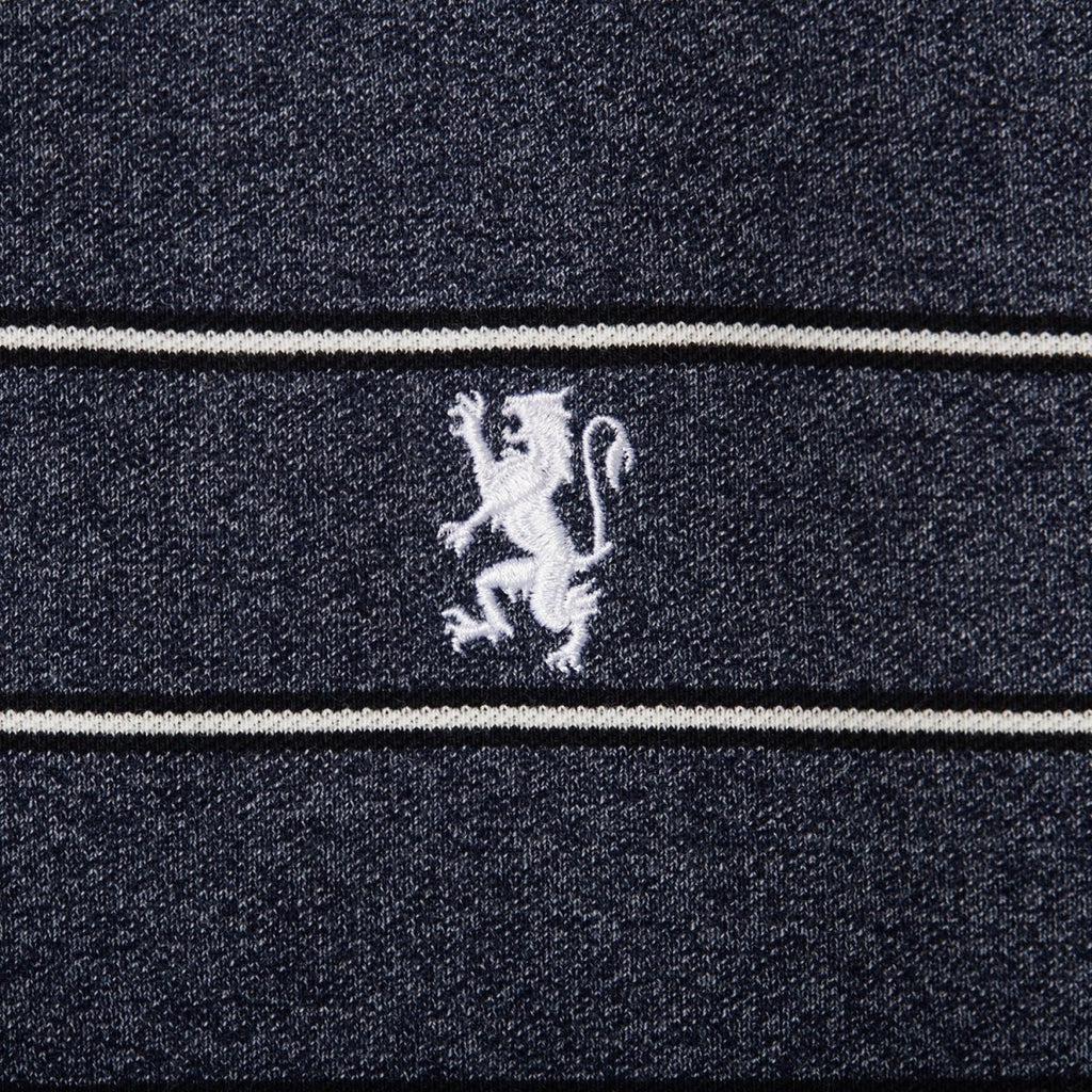 Men's Slim Fit Stripe Polo - Cotton Pique, Flat Knit Collar S - Shop Giordano