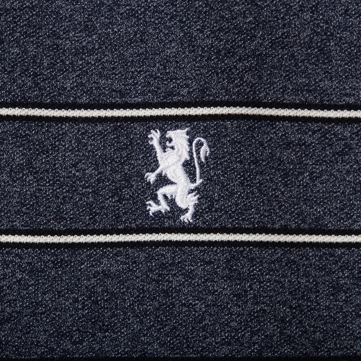 Men's Slim Fit Stripe Polo - Cotton Pique, Flat Knit Collar S - Shop Giordano