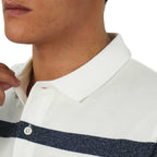 Men's Slim Fit Stripe Polo - Cotton Pique, Flat Knit Collar S - Shop Giordano