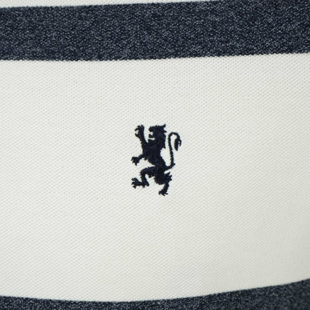 Men's Slim Fit Stripe Polo - Cotton Pique, Flat Knit Collar S - Shop Giordano