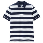Men’S Slim Fit Striped Cotton Pique Polo Shirt | Korea Collection M - Shop Giordano