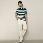 Men’S Slim Fit Striped Cotton Pique Polo Shirt | Korea Collection M - Shop Giordano