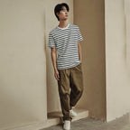 Men’S Slim Fit Striped Crew Neck Tee | Korea Collection S - Shop Giordano