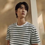 Men’S Slim Fit Striped Crew Neck Tee | Korea Collection S - Shop Giordano