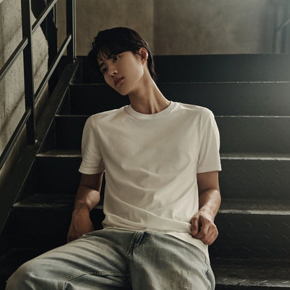 Men’S Slim Fit Tee –Lightweight & Everyday Comfort | Korea Collection - Giordano