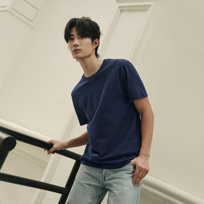 Giordano Men's Slim Fit Tee –Lightweight & Everyday Comfort | Korea Collection - Premium Tee
