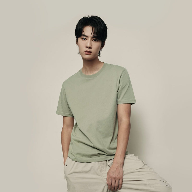 Giordano Men's Slim Fit Tee –Lightweight & Everyday Comfort | Korea Collection - Premium Tee