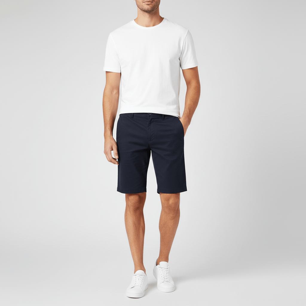 Men's Slim Fit Twill Bermuda Shorts 30 - Shop Giordano