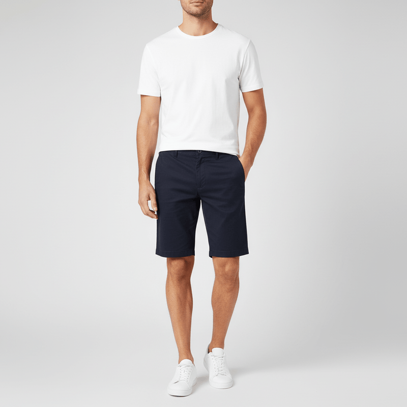 Men's Slim Fit Twill Bermuda Shorts 30 - Shop Giordano