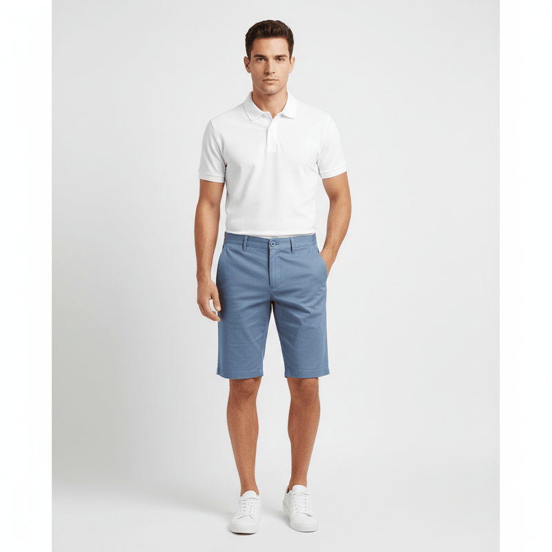 Men's Slim Fit Twill Bermuda Shorts 30 - Shop Giordano