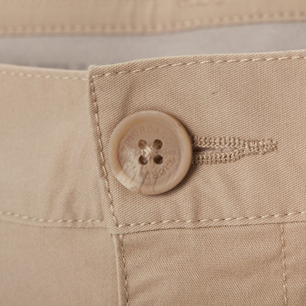 Men's Slim Fit Twill Bermuda Shorts 30 - Shop Giordano