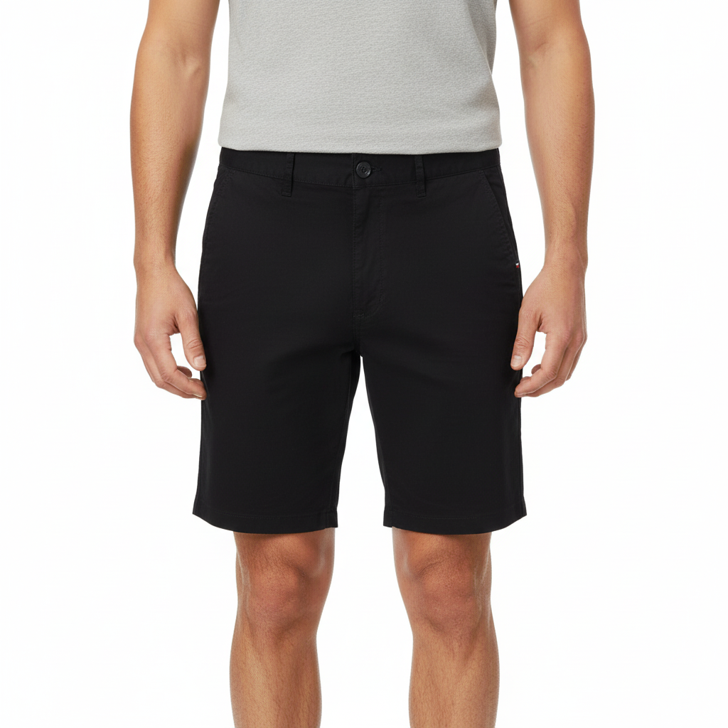 Men's Slim Fit Twill Bermuda Shorts