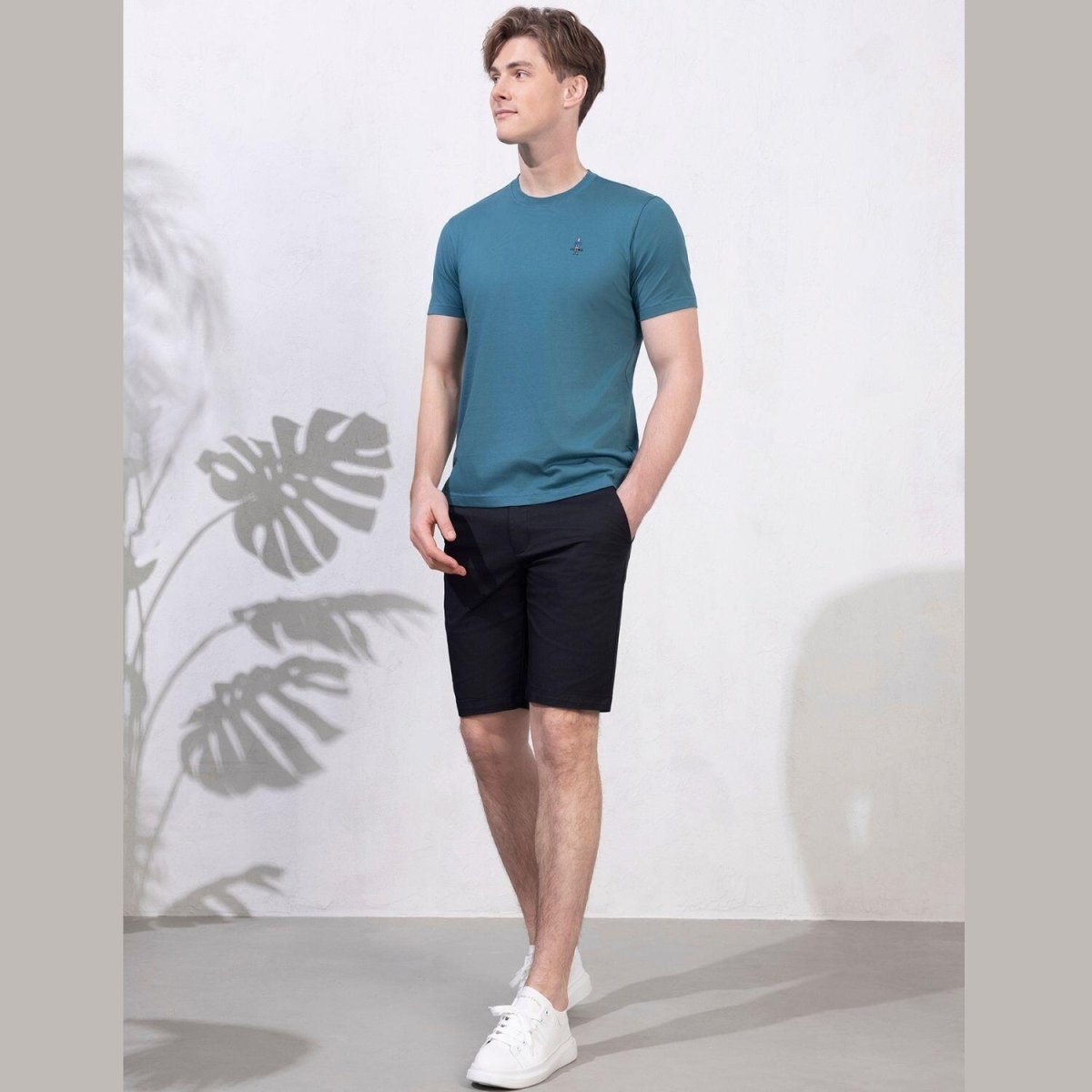 Men's Slim Fit Twill Shorts - Comfortable & Flexible 30 - Shop Giordano