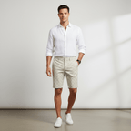 Men's Slim Fit Twill Shorts - Comfortable & Flexible 30 - Shop Giordano
