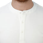 Men’S Slim Fit Waffle Henley Long Sleeve Button Tee S - Shop Giordano