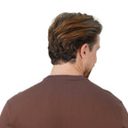 Men’S Slim Fit Waffle Henley Long Sleeve Button Tee S - Shop Giordano