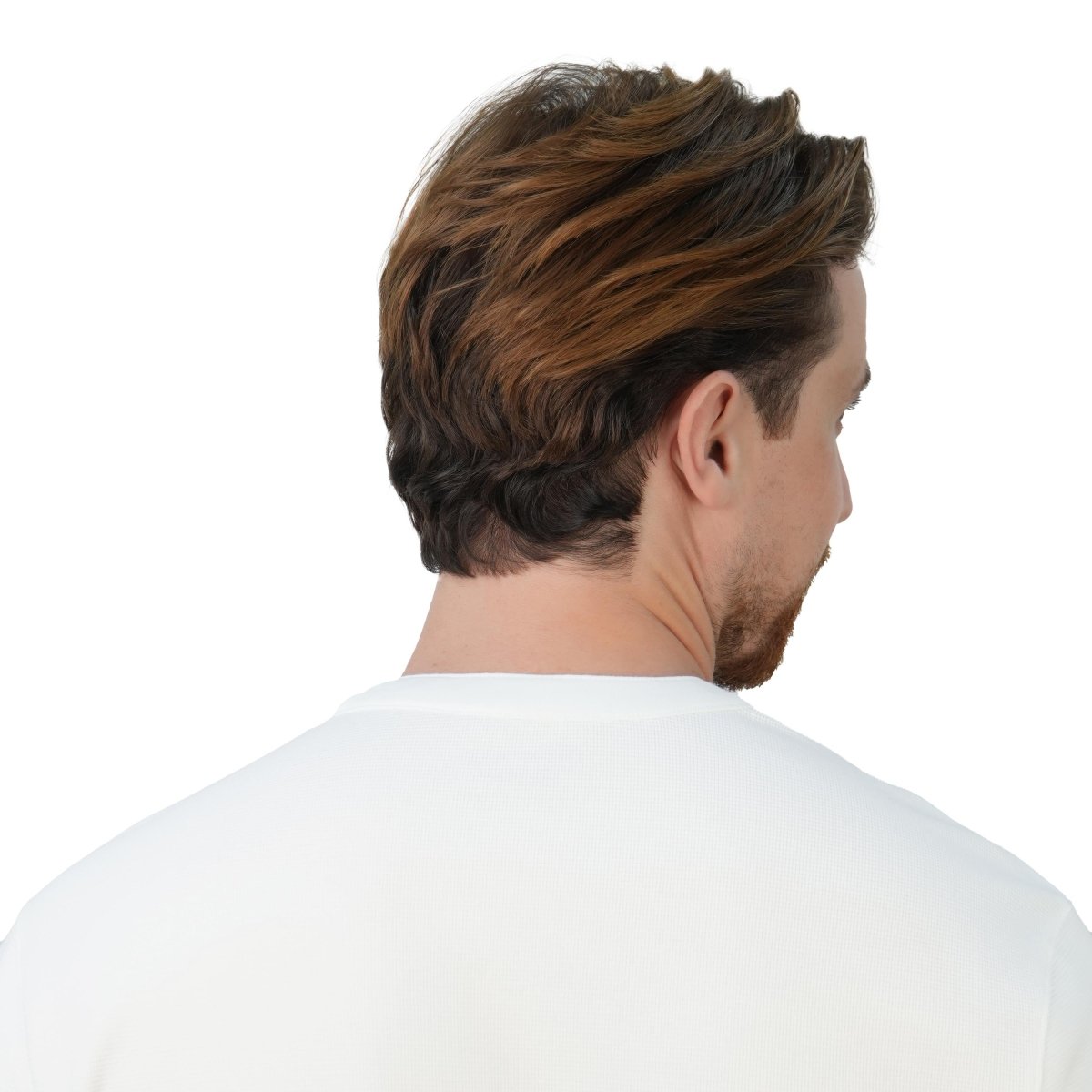 Men’S Slim Fit Waffle Henley Long Sleeve Button Tee S - Shop Giordano