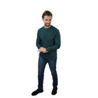 Giordano Men's Slim Fit Waffle Henley Long Sleeve Button Tee - Premium Tee
