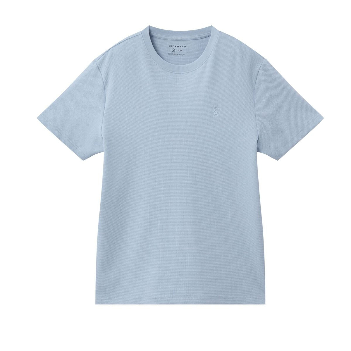 Men’S Slim Fit Waffle Knit Crew Neck Tee - Giordano