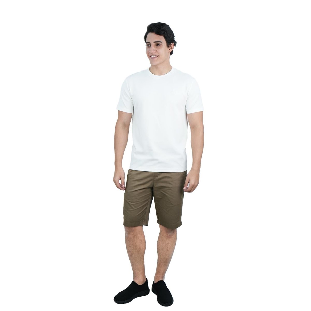 Men’S Slim Fit Waffle Knit Crew Neck Tee S - Shop Giordano
