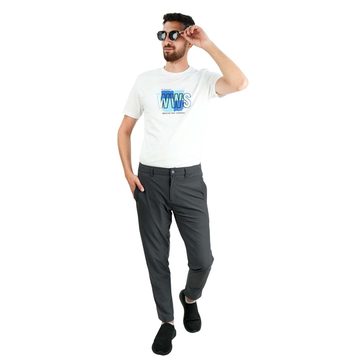 Men's Slim Fit Wrap Knit Joggers - Giordano