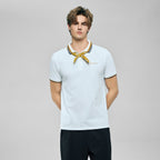 Men’S Slim Pique Polo With Contrast Collar & Signature Embroidery S - Shop Giordano