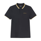 Men’S Slim Pique Polo With Contrast Collar & Signature Embroidery S - Shop Giordano