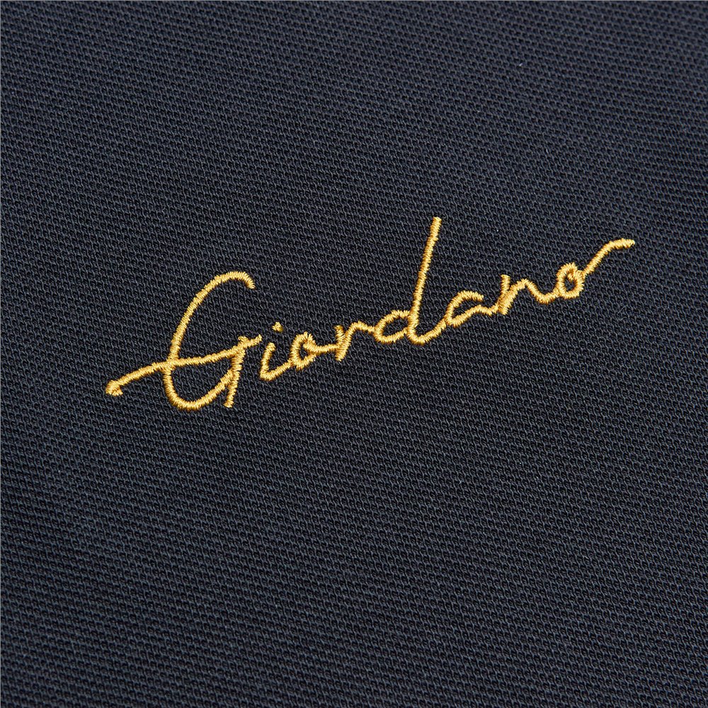 Men’S Slim Pique Polo With Contrast Collar & Signature Embroidery S - Shop Giordano