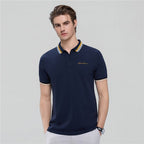 Men’S Slim Pique Polo With Contrast Collar & Signature Embroidery S - Shop Giordano
