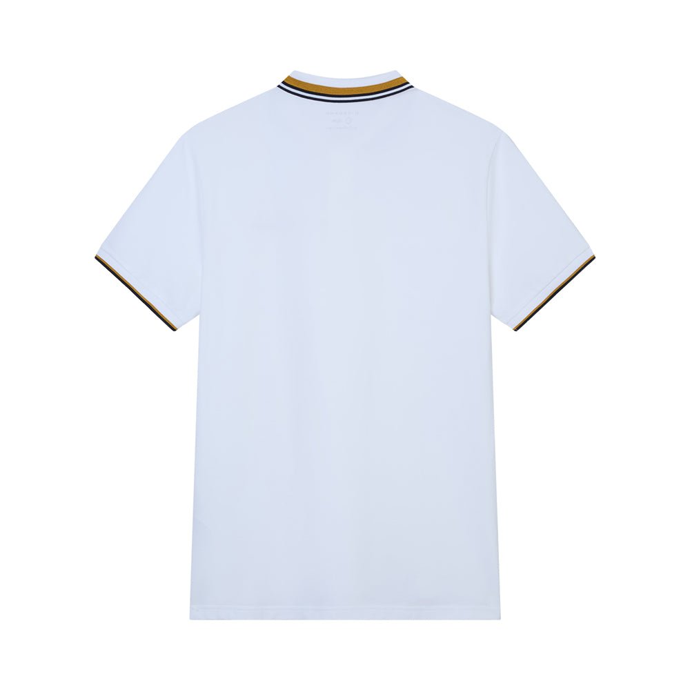 Men’S Slim Pique Polo With Contrast Collar & Signature Embroidery S - Shop Giordano