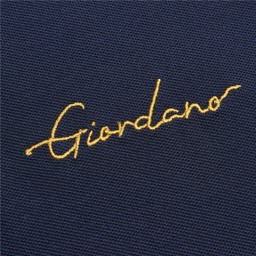 Men’S Slim Pique Polo With Contrast Collar & Signature Embroidery S - Shop Giordano