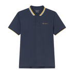 Men’S Slim Pique Polo With Contrast Collar & Signature Embroidery S - Shop Giordano