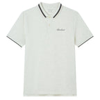 Men’S Slim Pique Polo With Flat Knit Collar & Embroidery S - Shop Giordano