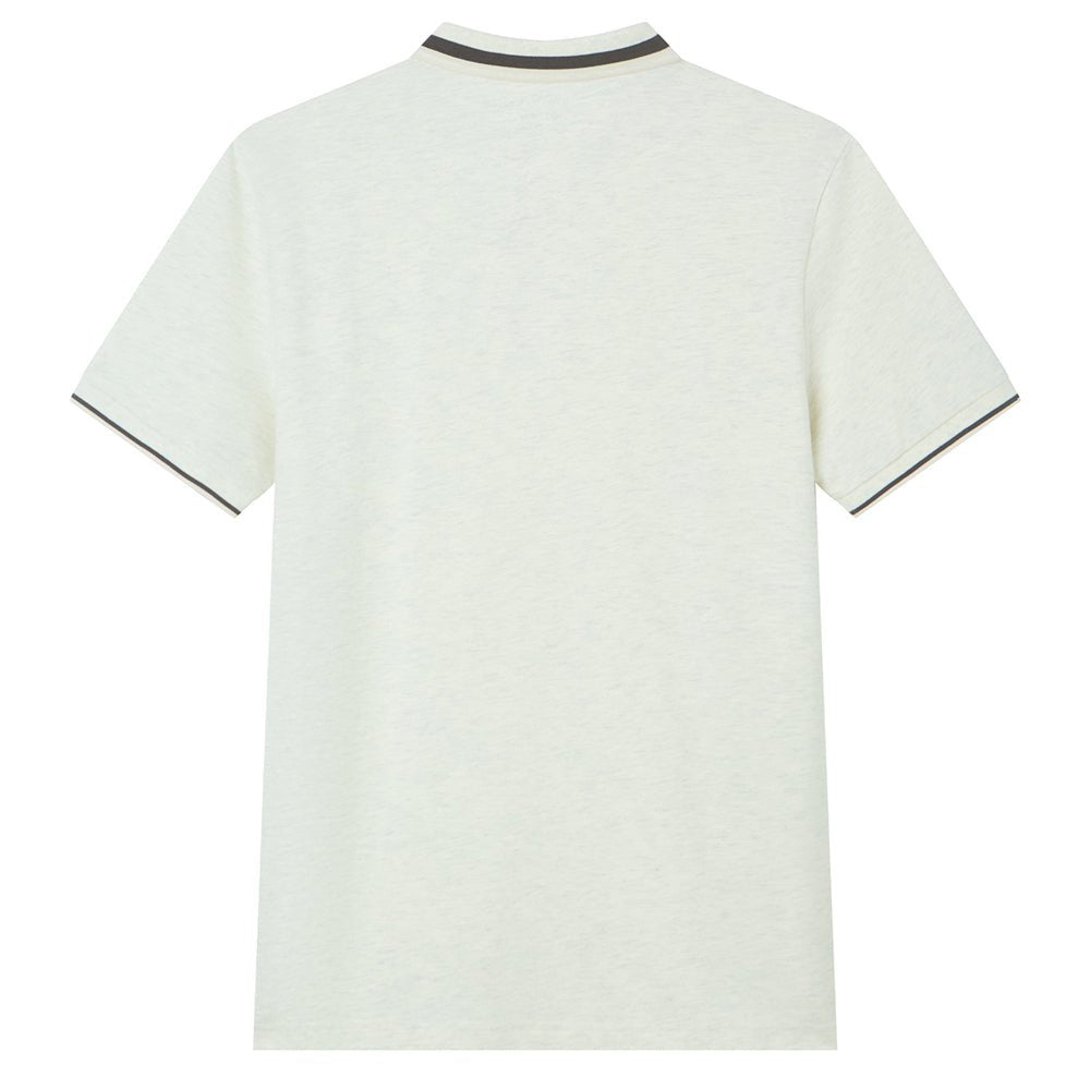 Men’S Slim Pique Polo With Flat Knit Collar & Embroidery S - Shop Giordano