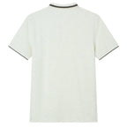 Men’S Slim Pique Polo With Flat Knit Collar & Embroidery S - Shop Giordano