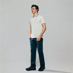 Men’S Slim Pique Polo With Flat Knit Collar & Embroidery S - Shop Giordano