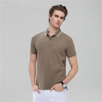 Men’S Slim Pique Solid Polo With Flat Knit Collar S - Shop Giordano