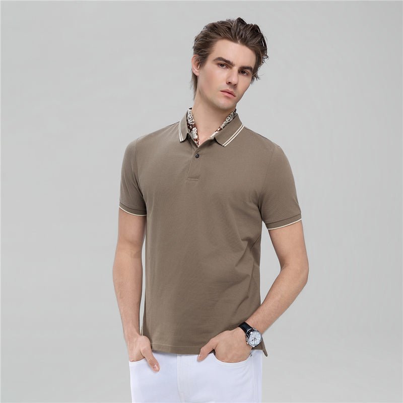Men’S Slim Pique Solid Polo With Flat Knit Collar S - Shop Giordano