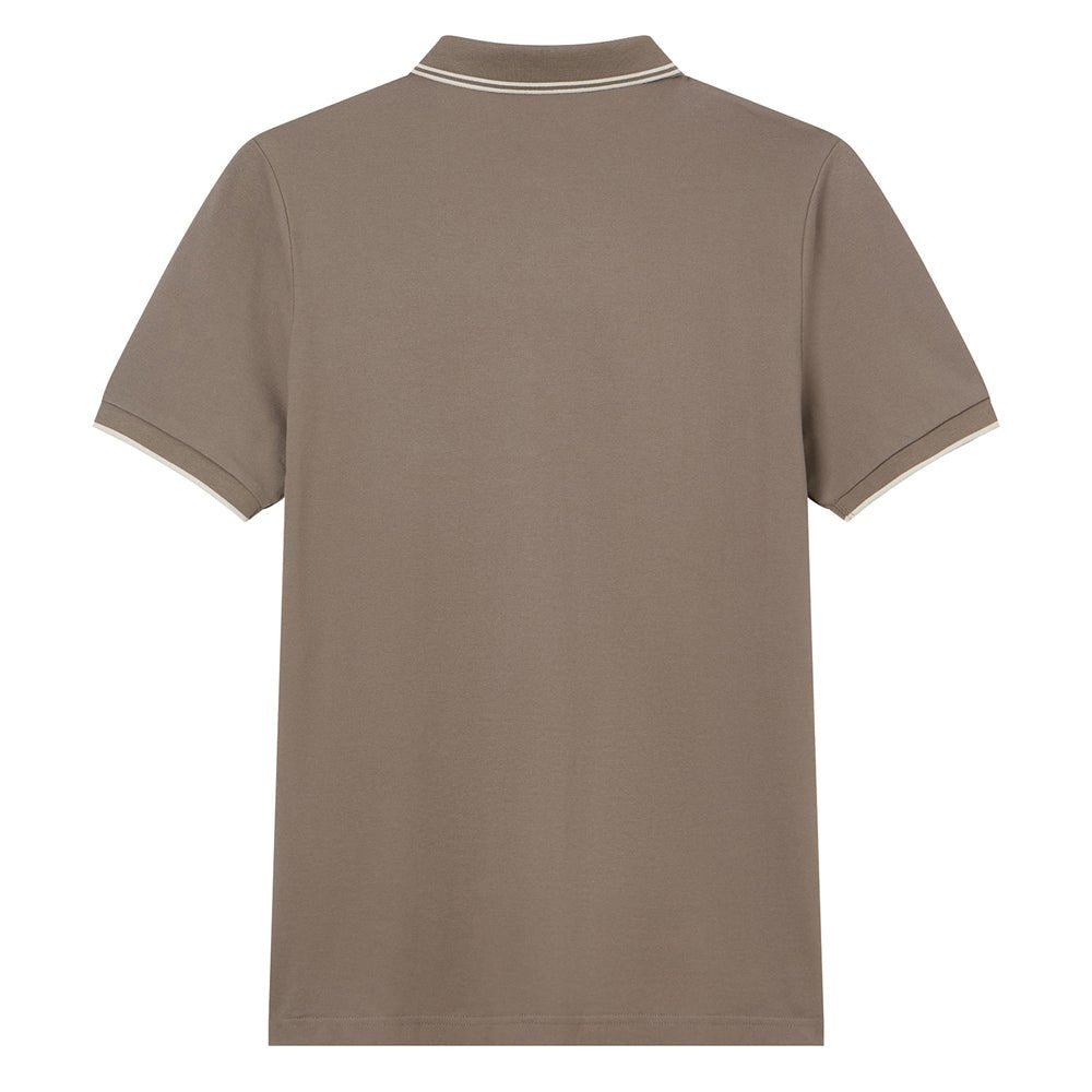 Men’S Slim Pique Solid Polo With Flat Knit Collar S - Shop Giordano