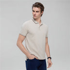 Men’S Slim Pique Solid Polo With Flat Knit Collar S - Shop Giordano
