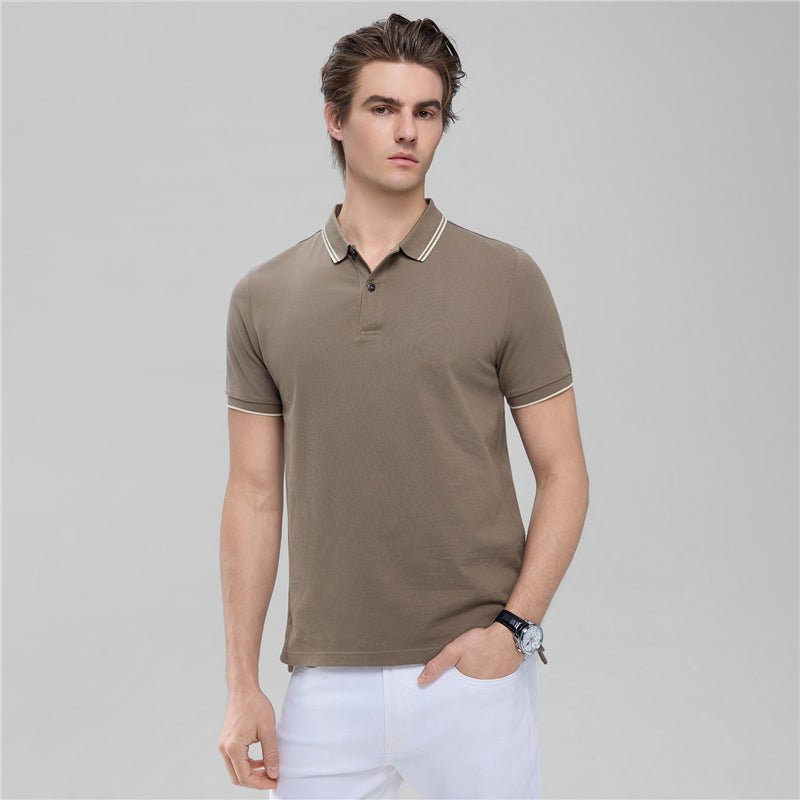 Men’S Slim Pique Solid Polo With Flat Knit Collar S - Shop Giordano