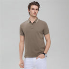 Men’S Slim Pique Solid Polo With Flat Knit Collar S - Shop Giordano