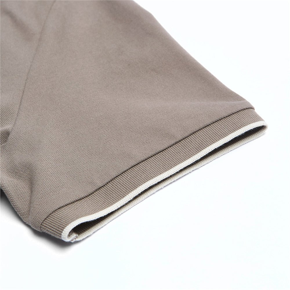 Men’S Slim Pique Solid Polo With Flat Knit Collar S - Shop Giordano