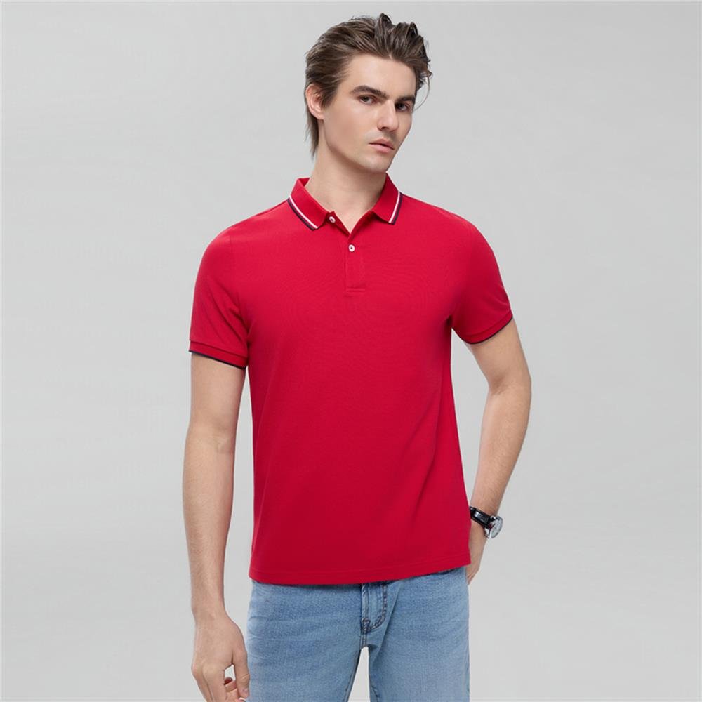 Men’S Slim Pique Solid Polo With Flat Knit Collar S - Shop Giordano