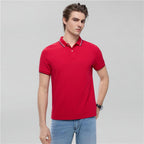 Men’S Slim Pique Solid Polo With Flat Knit Collar S - Shop Giordano