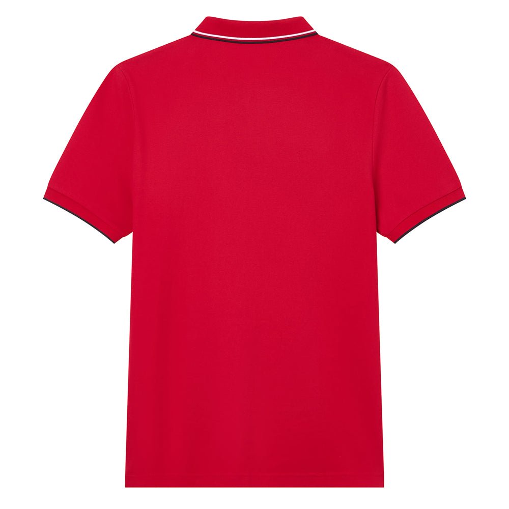 Men’S Slim Pique Solid Polo With Flat Knit Collar S - Shop Giordano