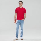 Men’S Slim Pique Solid Polo With Flat Knit Collar S - Shop Giordano