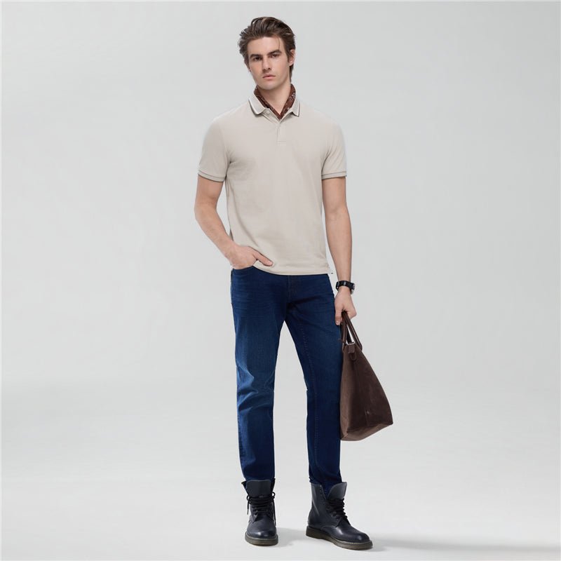 Men’S Slim Pique Solid Polo With Flat Knit Collar S - Shop Giordano