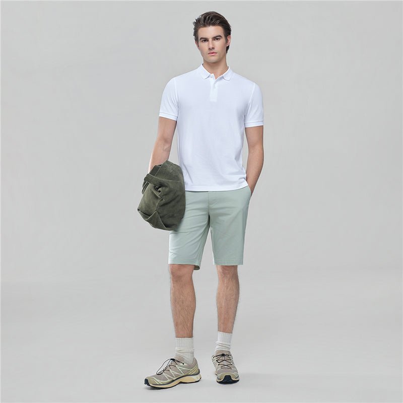 Men’S Slim Solid Pique Polo With Flat Knit Collar & Soft Finish S - Shop Giordano