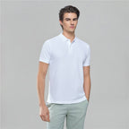 Men’S Slim Solid Pique Polo With Flat Knit Collar & Soft Finish S - Shop Giordano